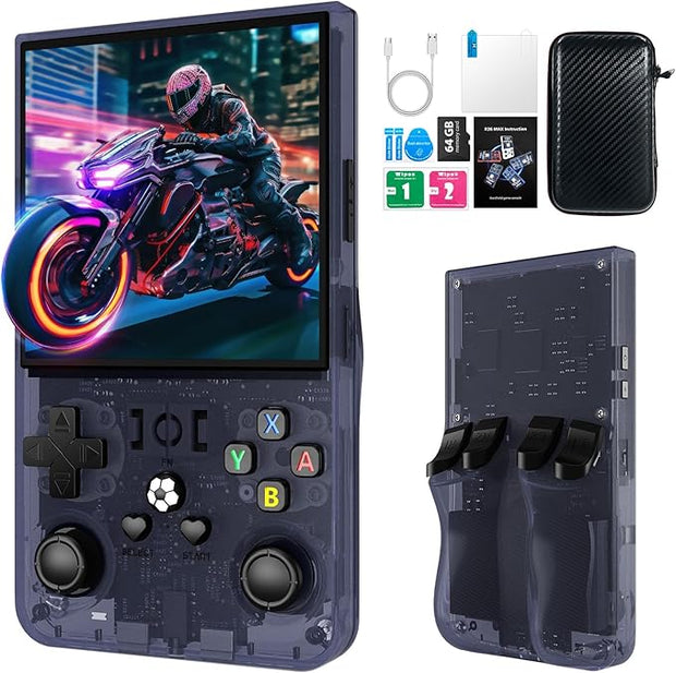 Handheld Game Console – 4" IPS Screen, 18,000+ Classics, 64GB, 10-Hour Battery
