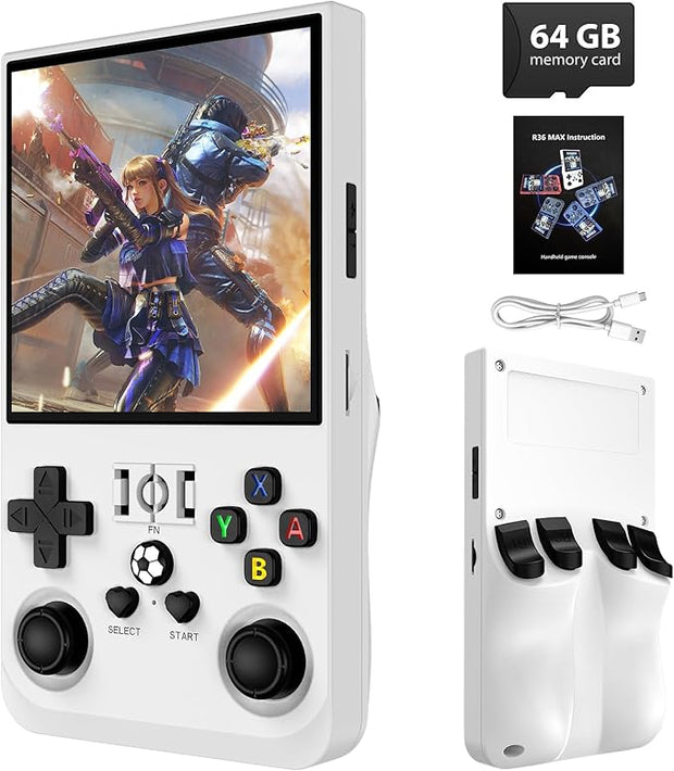 Handheld Game Console – 4" IPS Screen, 18,000+ Classics, 64GB, 10-Hour Battery
